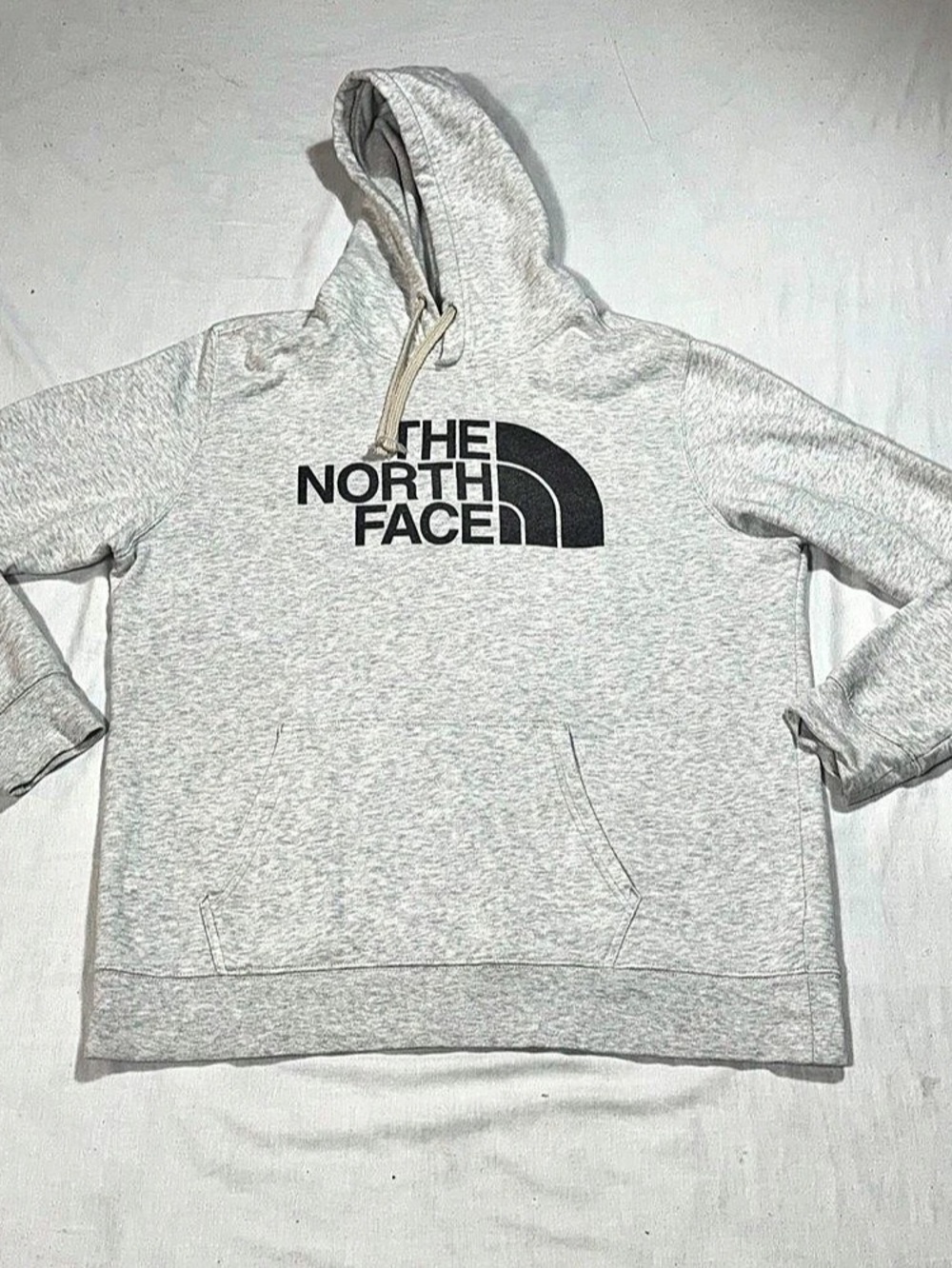 The North Face Men’s XL Gray Big Logo Pullover Fleece Hoodie Black TNF